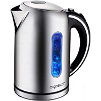 Los mejores  - Aigostar King 30CEA – Hervidor de Agua Eléctrico- con iluminación led- 1-7 litros- Libre de BPA- Acero Inoxidable…